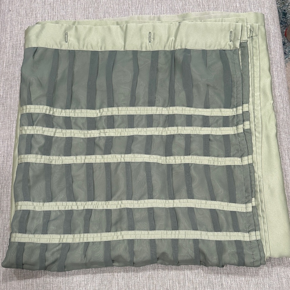 🎋🚿 Zen Green Nicole Miller New York Fabric Shower Curtain